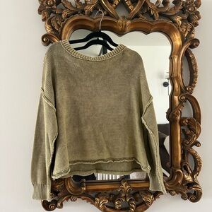 Mustard Seed Khaki Women's Sweater